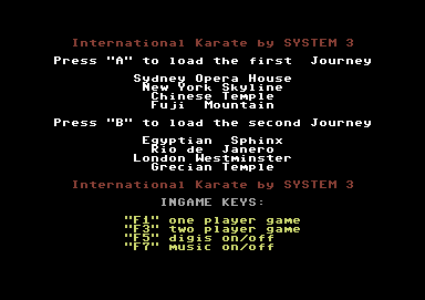 Karate Champ screenshot 3 for Commodore 64